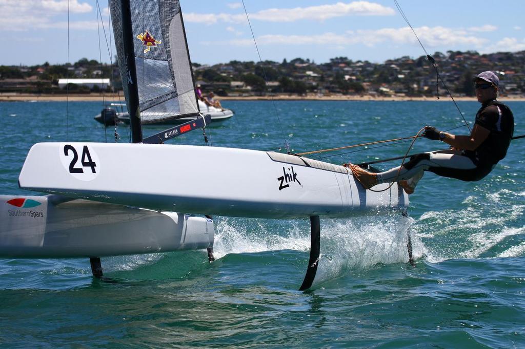 Int. A-Class Catamaran World Championship, Day 5, Takapuna NZ © Richard Gladwell www.photosport.co.nz